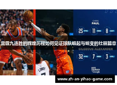 雷霆九连胜的辉煌历程如何见证球队崛起与蜕变的壮丽篇章